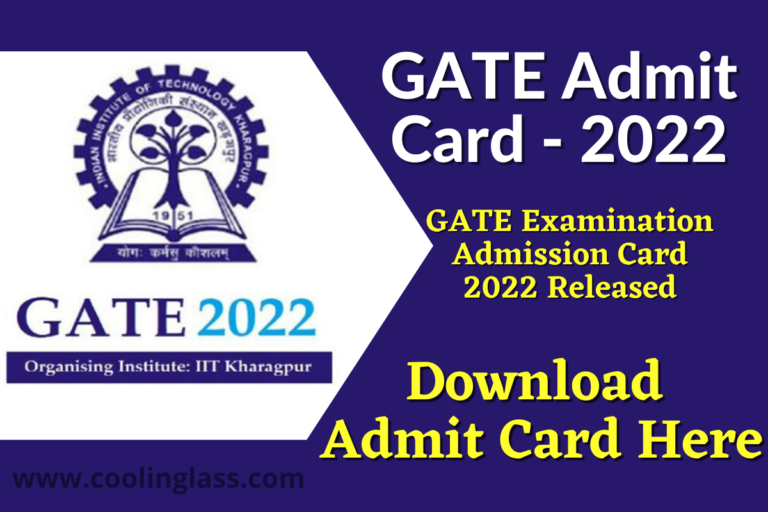 GATE Admit card 2022