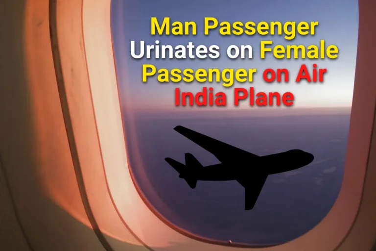 Man Passenger urinates